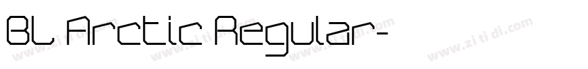 BL Arctic Regular字体转换